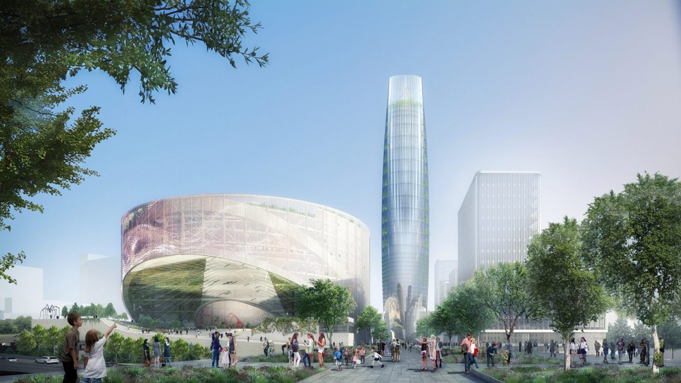 Charenton Bercy render by Skidmore, Owings and Merrill